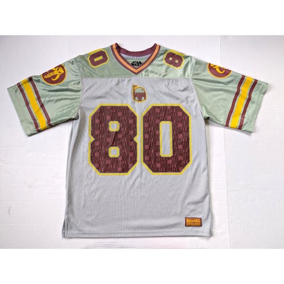 Boba Fett Jersey Mens Medium Star Wars Mad Engine Football Empire Strikes Back - Picture 1 of 11